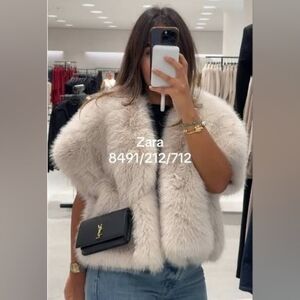 Zara FAUX FUR VEST